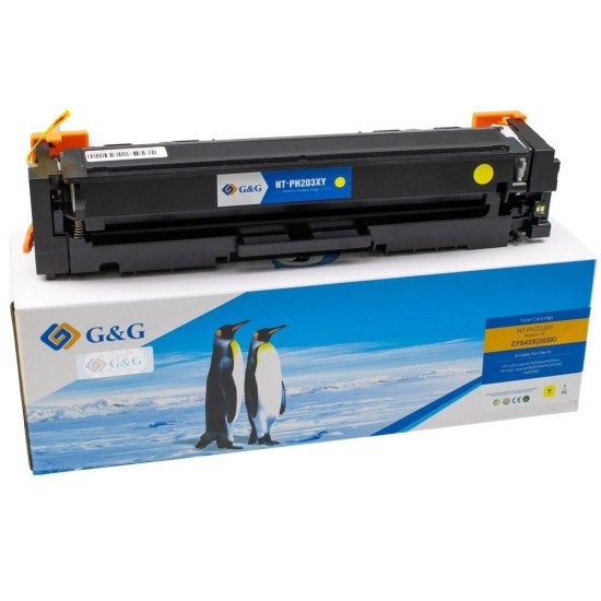 HP TONER CF542X (203X) / CF402X (201X) CANON 054H / 045H UNIVERSAL 2.3K YELLOW