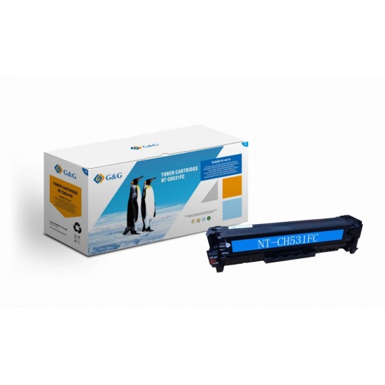 HP TONER CC 531A / CE 411 / CF 381 / UNIVERSAL 3.5K CYAN ΣΥΜΒΑΤΟ  G&G