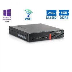 Lenovo ThinkCentre M910q Tiny WiFi i5-7500T/8GB DDR4/256GB M.2 SSD/No ODD/10P Grade A Refurbished PC