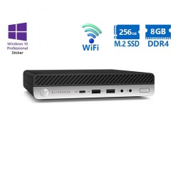 HP EliteDesk 800G3 DM WiFi i5-7500T/8GB DDR4/256GB M.2 SSD/No ODD/10P Grade A Refurbished PC